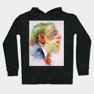 BORGES - watercolor portrait.4 Hoodie